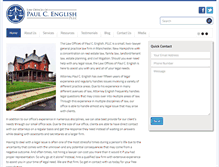 Tablet Screenshot of paulenglishlaw.com